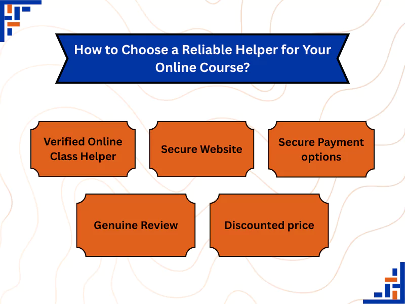 Image showing ways to choose a reliable helper for an online course