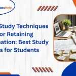 The image displays the top 5 best study techniques for retaining information