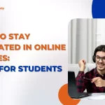 The guy is teaching how to stay motivated in online classes. Here are 8 tips students should know to stay motivated and overcome challenges.